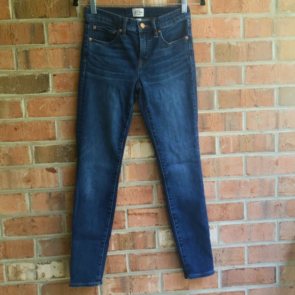 NWOT J. Crew Dark Wash Skinny Jeans - 8” Toothpick - Picture 2 of 7